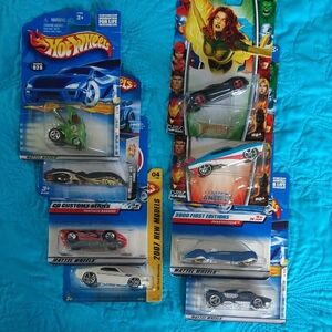 Hot Wheels Assorted Toy Cars - Blue and Multicolor